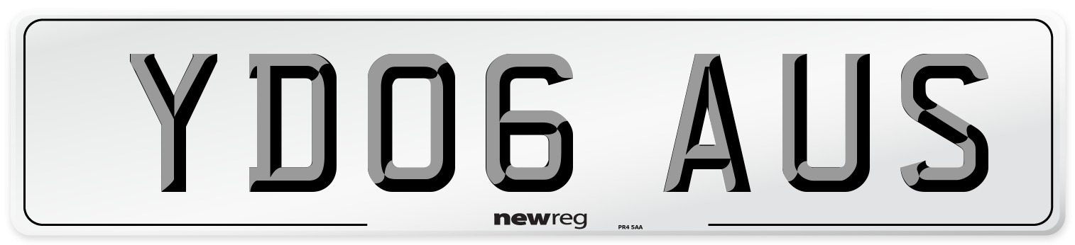 YD06 AUS Number Plate from New Reg